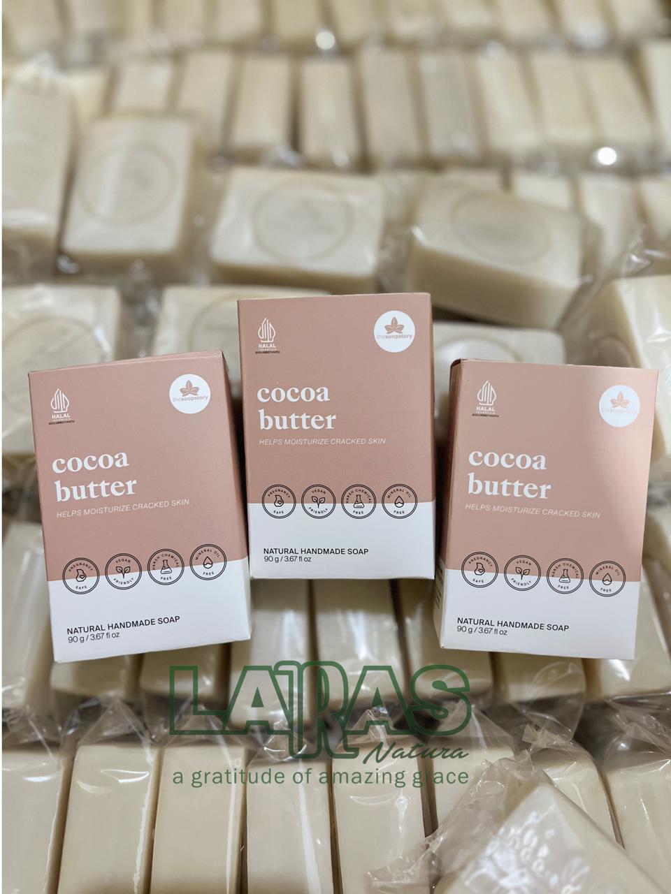 THE SOAP STORY - Cocoa Butter Soap · diproduksi oleh CV. Laras Natura